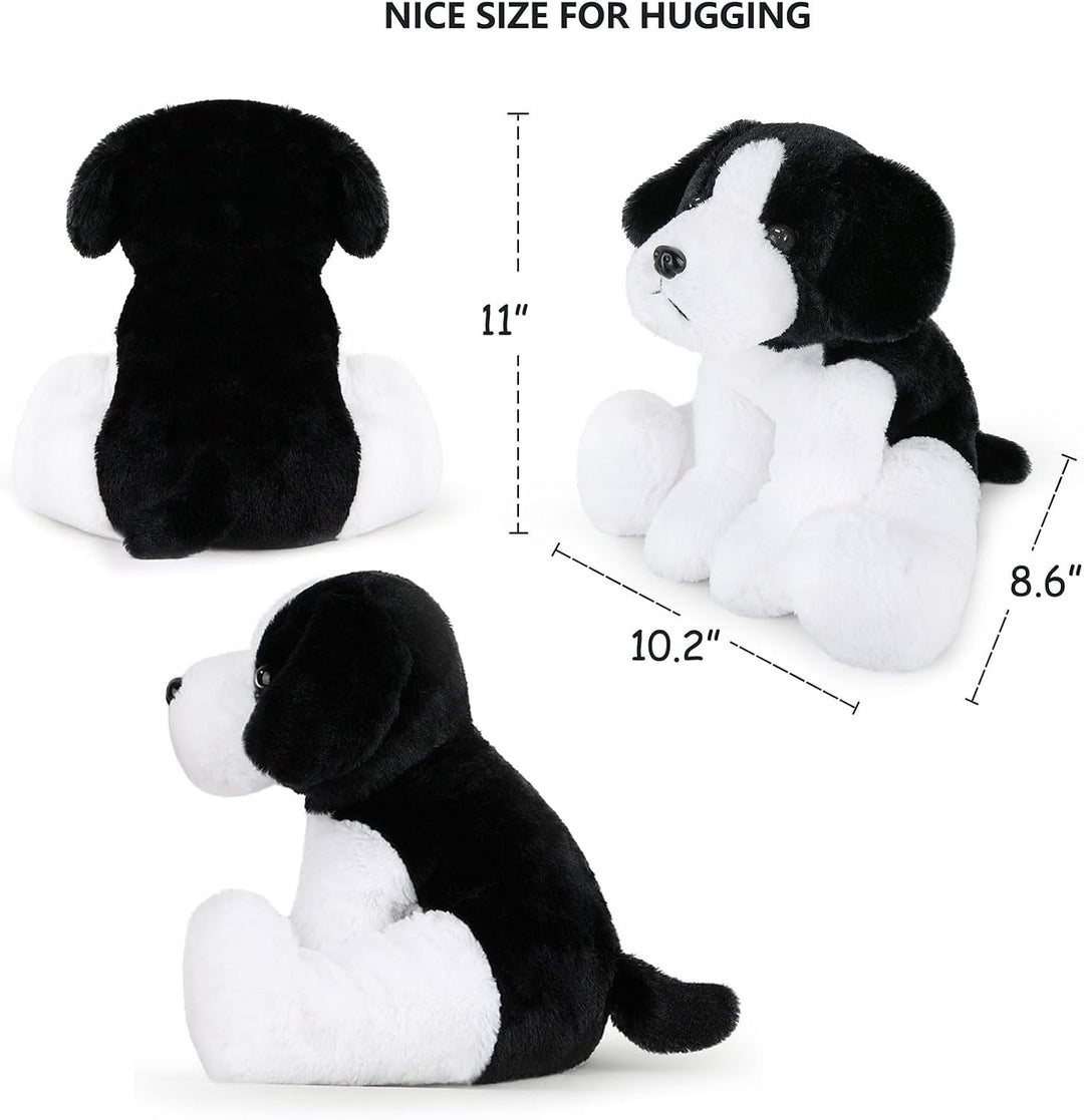 WEIGEDU - Peluche de perro pastor Beagle blanco y negro | Para niño...