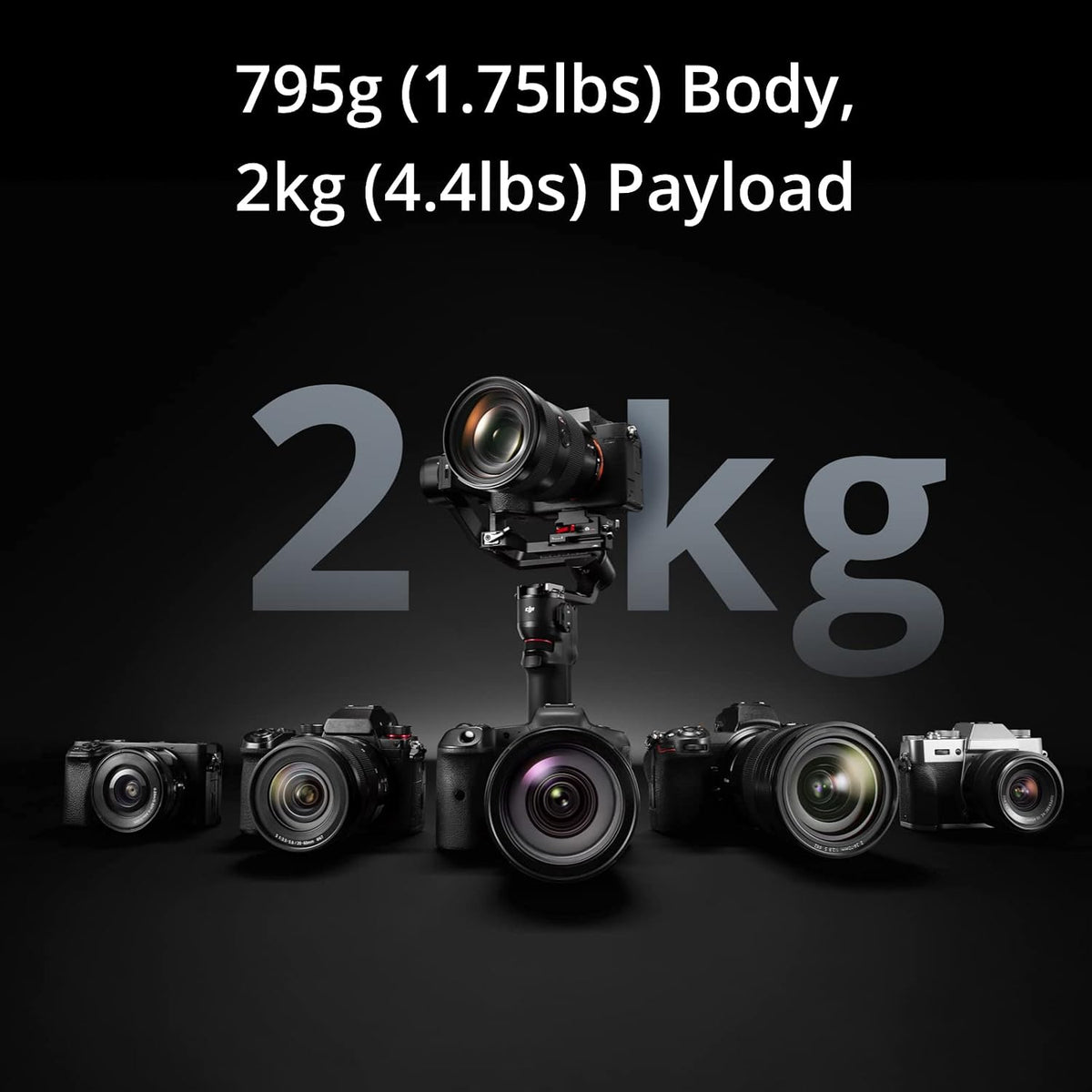 DJI RS 3 Mini, estabilizador de cardán de cámara, Canon/Sony/Nikon/Fujifilm