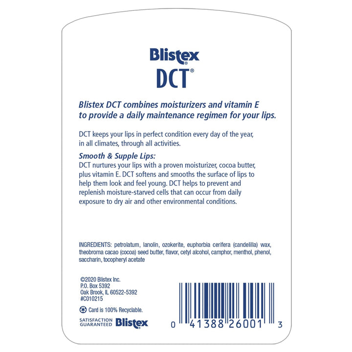 Blistex Dct Tratamiento de acondicionamiento diario, 0.25 oz, paque...