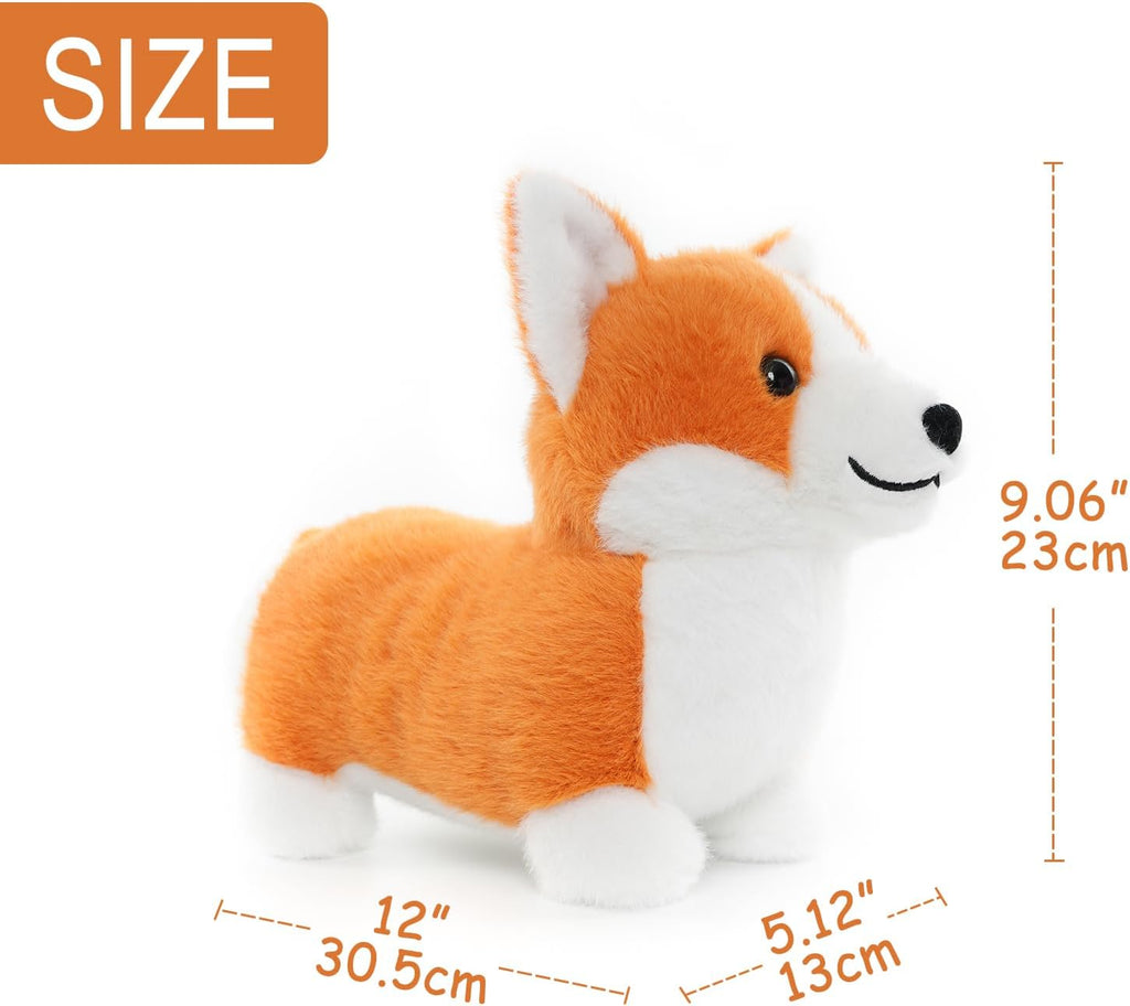Corgi - Peluche de peluche, 12 pulgadas