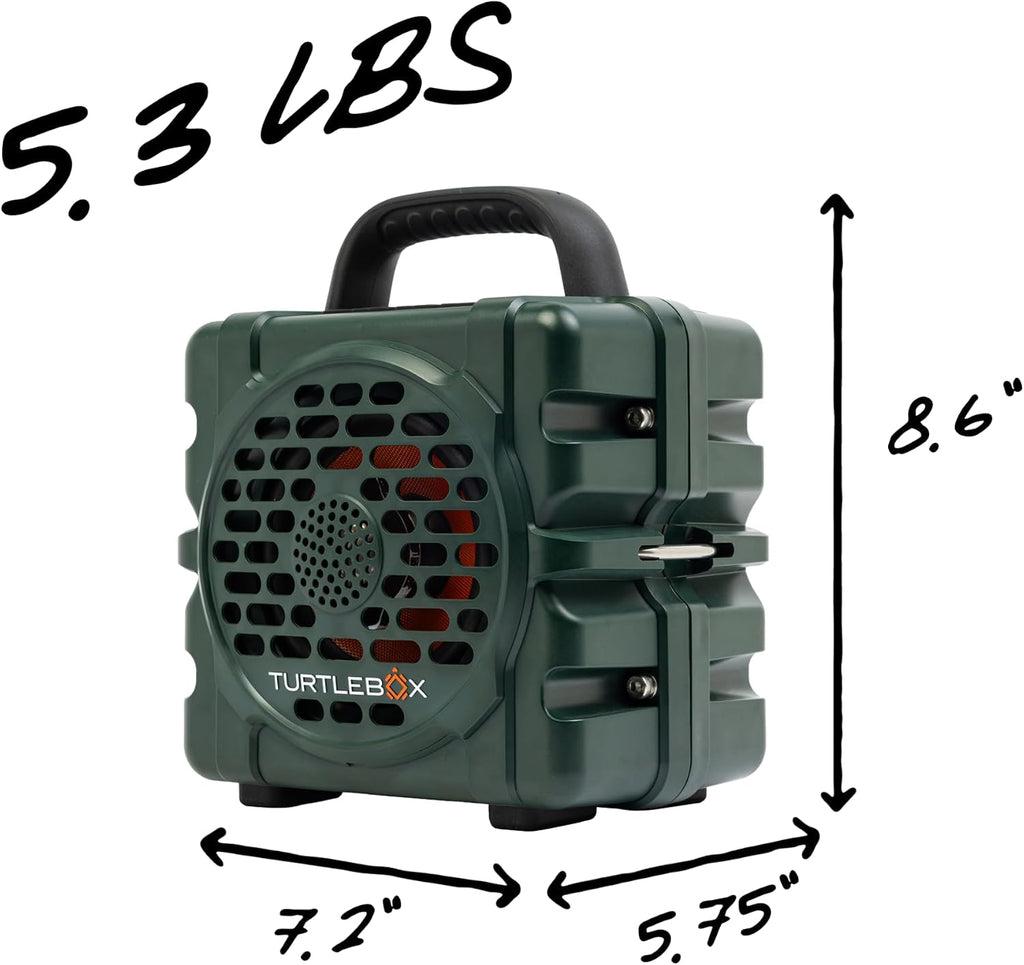 Turtlebox Cub - Altavoz Bluetooth para exteriores, color verde