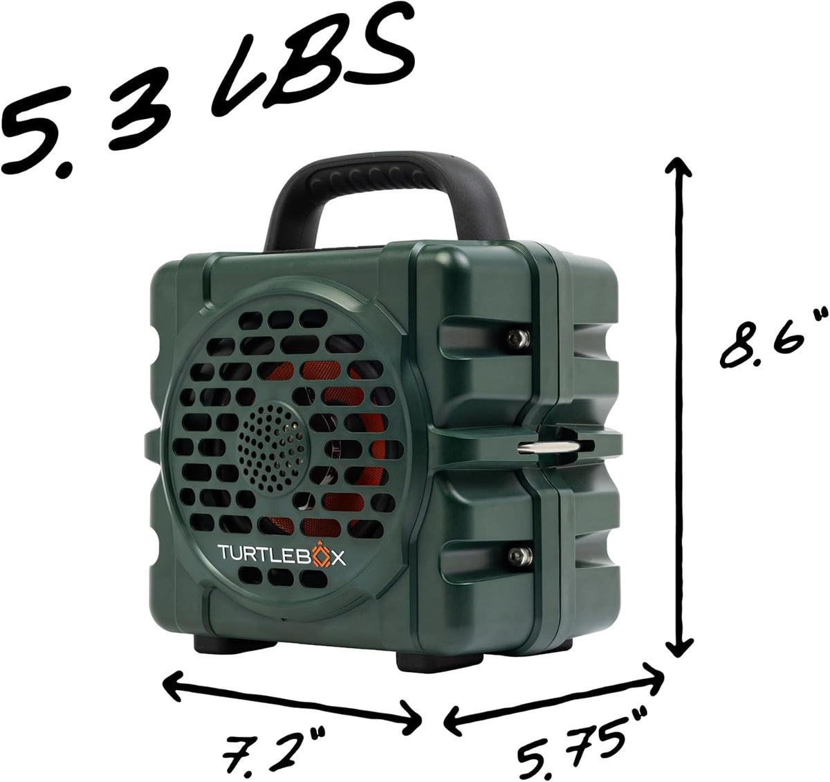 Turtlebox Cub - Altavoz Bluetooth para exteriores, color verde