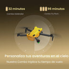 SKYROVER Drone X1 con cámara combinada con controlador de pantalla, video 4K/60fps, foto 8K, evitación de obstáculos de 360°, menos de 8.78 oz, transmisión de 9.32 mi, disparo nocturno AI, tiempo de