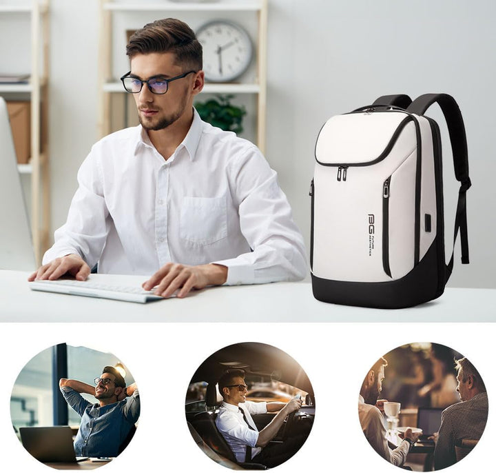 BANGE Mochila inteligente de negocios, impermeable, para laptop de...
