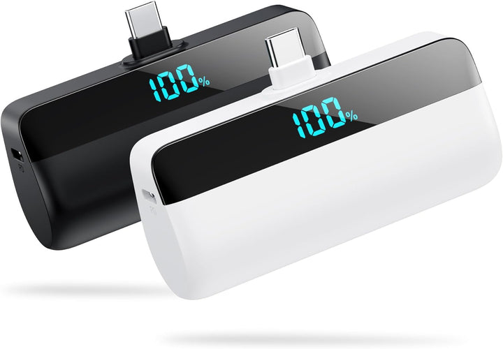 Paquete de 2: mini cargador portátil de 5500 mAh para iPhone 15\/16...