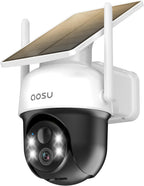 aosu Cámara solar inalámbrica al aire libre para vigilancia casera
