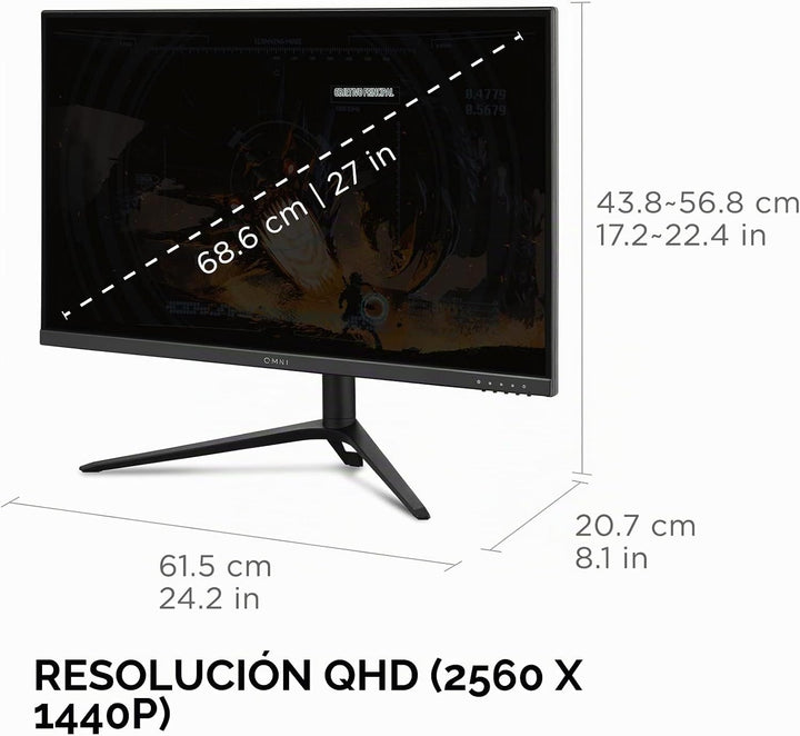 ViewSonic VX2728J-2K - Monitor para juegos de 27 pulgadas 1440p, IP...