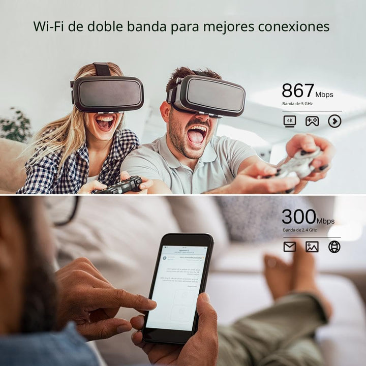 TP-Link Router WiFi AC1200 (Archer A54) - Router inalámbrico de Int...