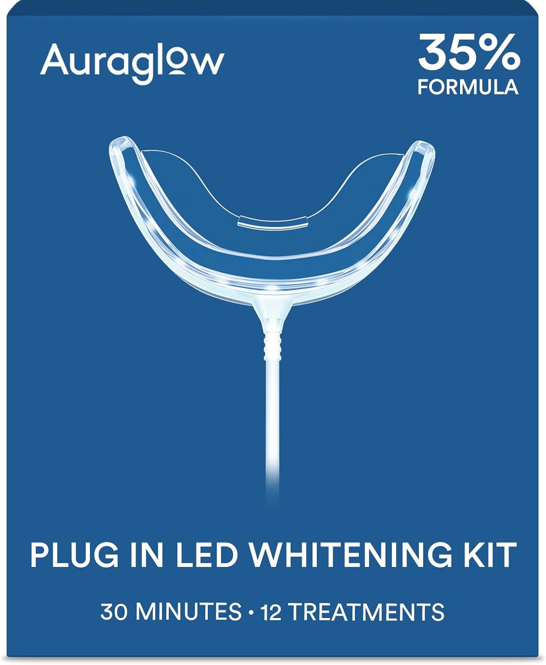 Kit de blanqueamiento dental Auraglow, luz aceleradora LED con cabl...