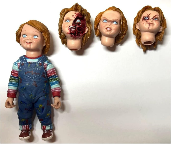 Figura de acción de Chucky en escala, 4 pulgadas, marca NECA