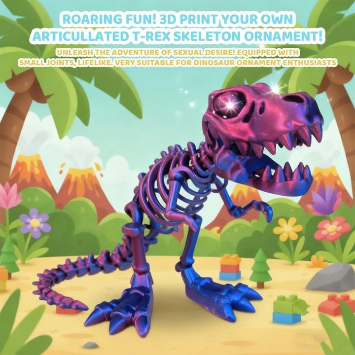 Vantico Dragón impreso en 3D con huesos articulados para