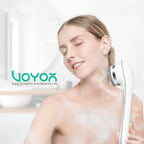 VOYOR Cepillo eléctrico para el cuerpo para la ducha, cepillo de limpieza facial recargable, cepillo giratorio impermeable 5 en 1 para limpieza profunda de la piel