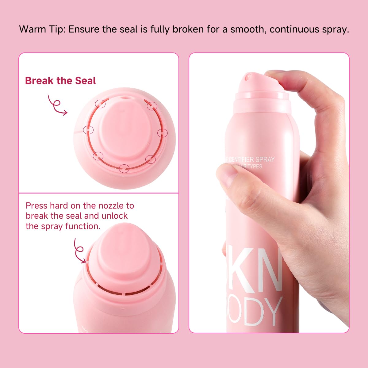SKNBODY Spray Identificador de Vello con Set de Dermaplaner 2 Pack,...