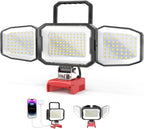 Luz de trabajo LED compatible con batería Milwaukee 18V, 150W 15000LM