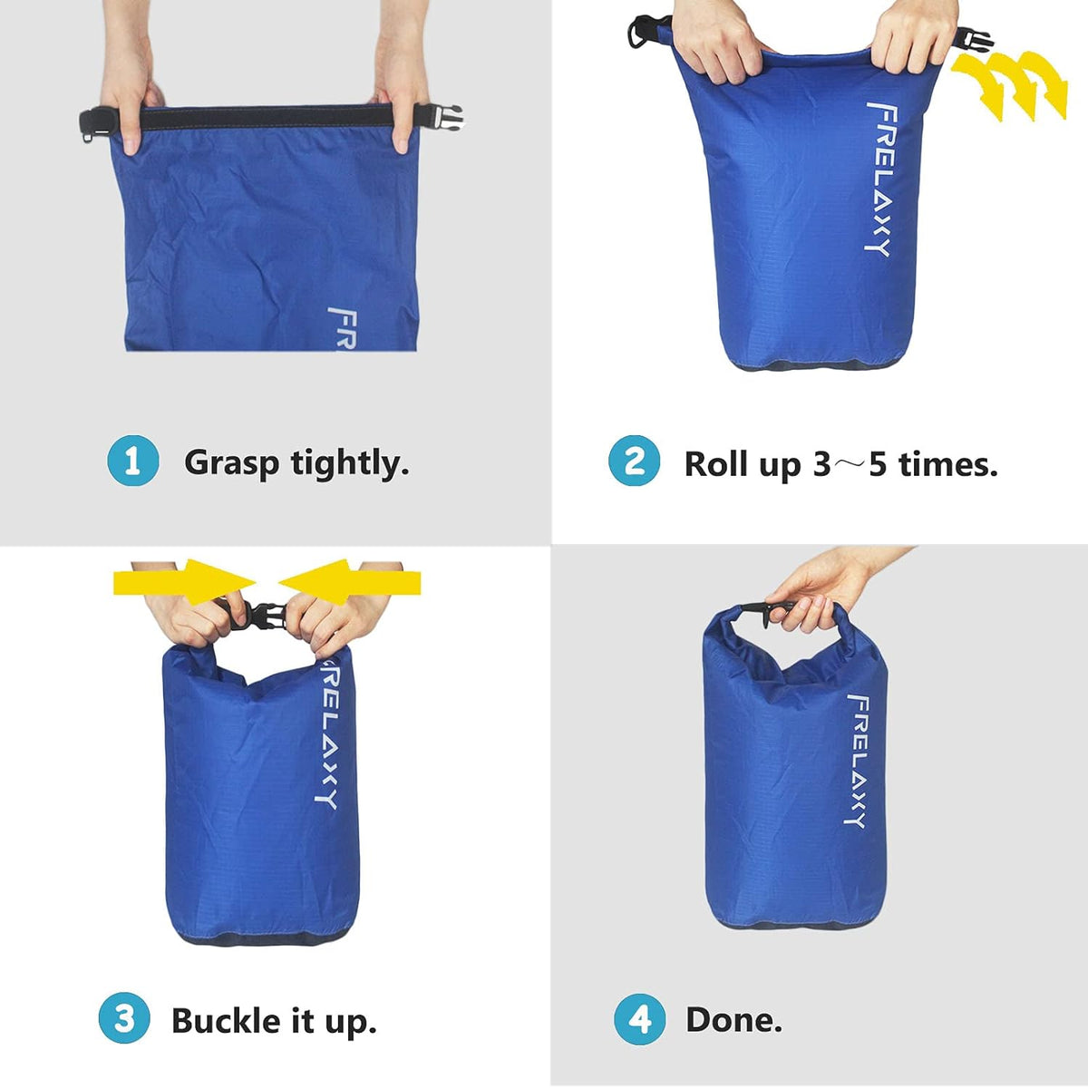 Frelaxy Dry Bag - Paquete de 5, saco seco ultraligero e impermeable para