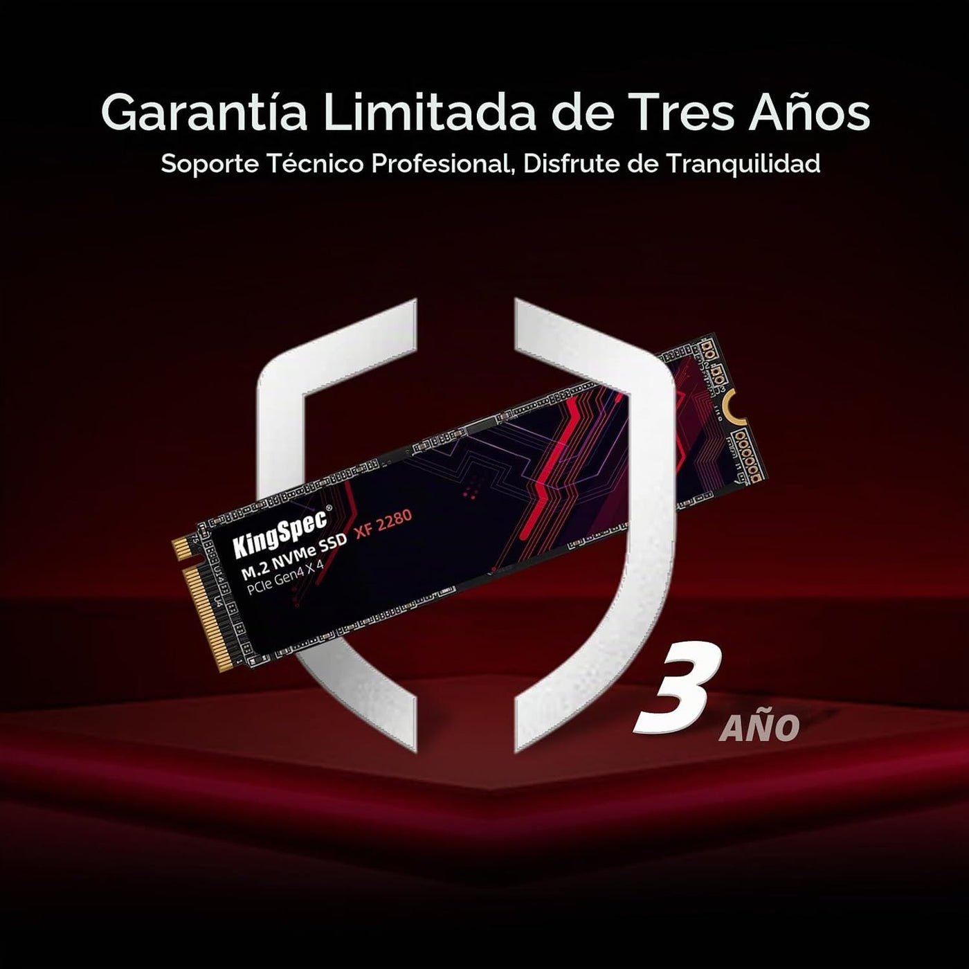 KingSpec SSD M.2 de 2 TB 2280 NVMe PCIe 4.0 x4, increíble lectura d...