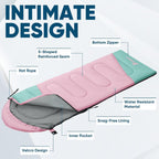 Sacos de Dormir para Adultos, Ultraligeros y Lavables a máquina, a Prueba de Agua para Senderismo, Camping y Mochila, para Clima Cálido y Frío, Esenciales de Camping para Viajar