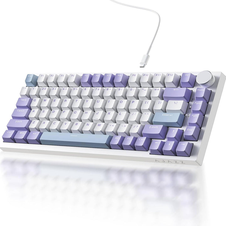 Ajazz AK820 75% Teclado mecánico para juegos con junta de cableado...