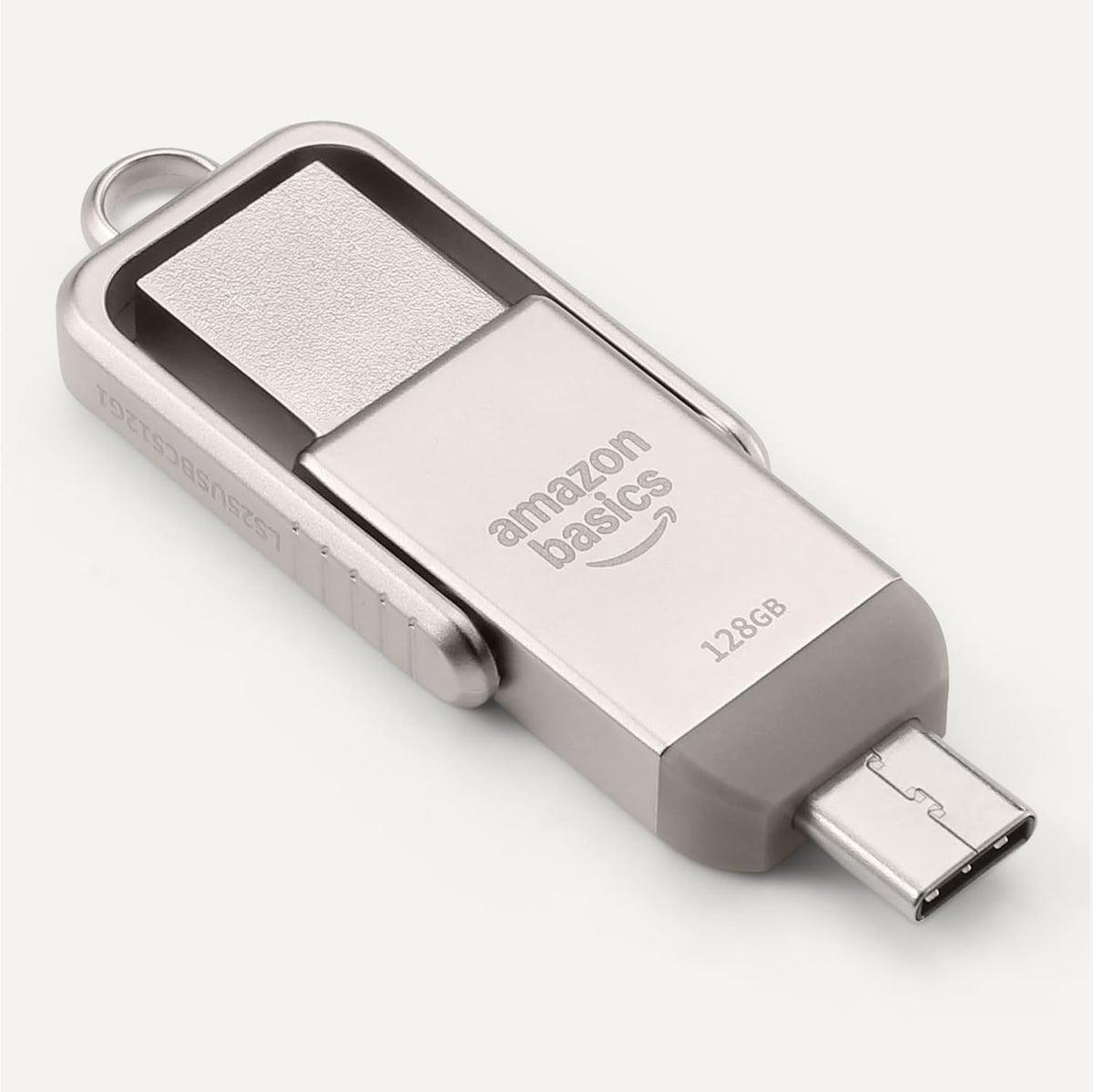 Amazon Basics Unidad flash USB de 128 GB, memoria USB con puertos U...