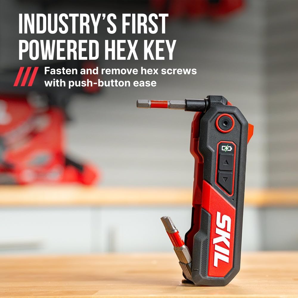 Skil PWR CORE GO Llave hexagonal plegable con juego de brocas de 27 piezas y estuche de almacenamiento duro - HK0001-02