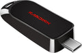 SANDISK Unidad flash USB-C de 128 GB – USB tipo C reversible – Compatible con laptops, tablets y más – hasta 250 MB/s – Negro – SDCZB-128G-G46