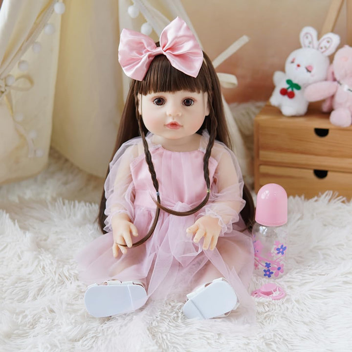 PUAMUBUA Muñecas Reborn de 22 pulgadas, muñeca realista de bebé niñ...