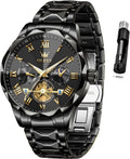 OLEVS Reloj para Hombres Clásico de Negocios en Acero Inoxidable Reloj para Hombre