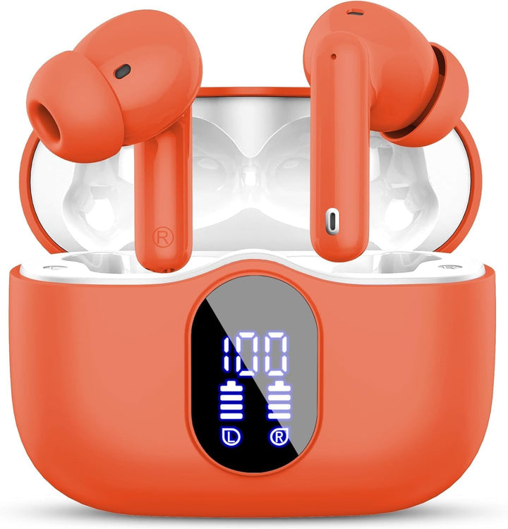 Auriculares inalámbricos, Auriculares Bluetooth 5.4 con graves esté...
