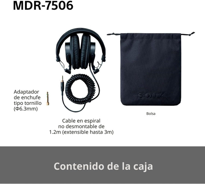 Sony MDR7506 Auriculares profesionales de diafragma grande