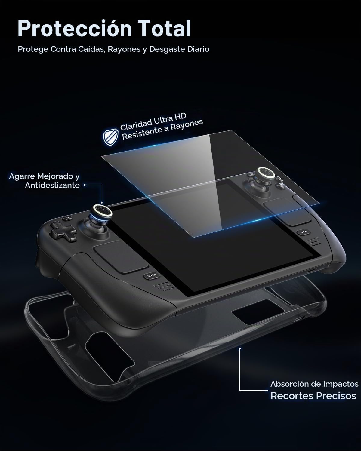 Base para cubierta de vapor, paquete de accesorios todo en uno para Steam