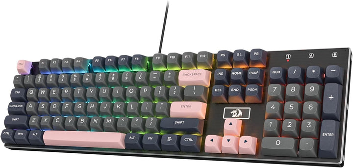Redragon K556 SE - Teclado para juegos con cable, teclado mecánico...