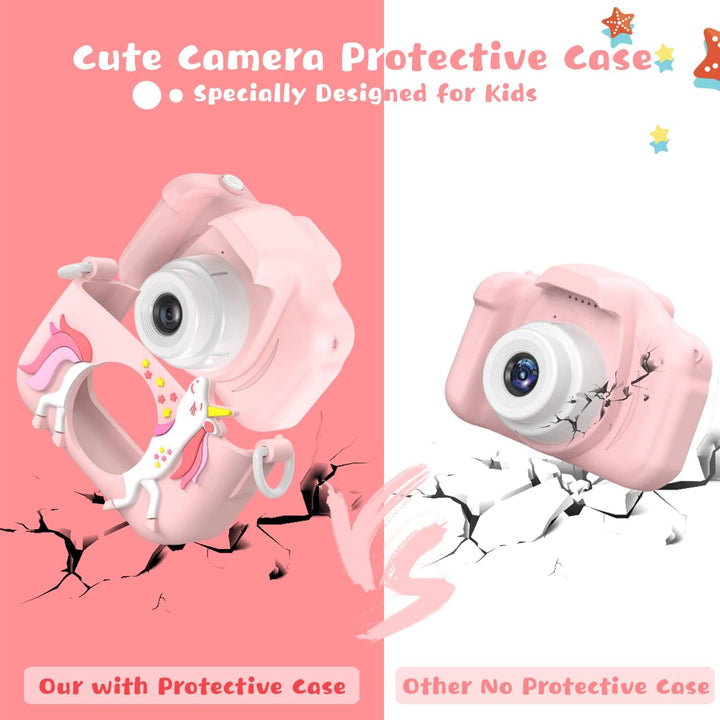 Dwfit Cámara de selfie mejorada para niños, regalos de cumpleaños d...