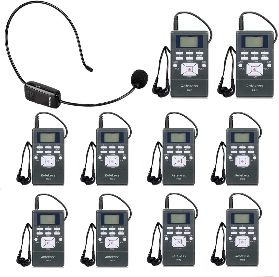 Retekess TR503 Sistema de Asistencia Auditiva de la Iglesia, Equipo de Traducción, 34/38 ES