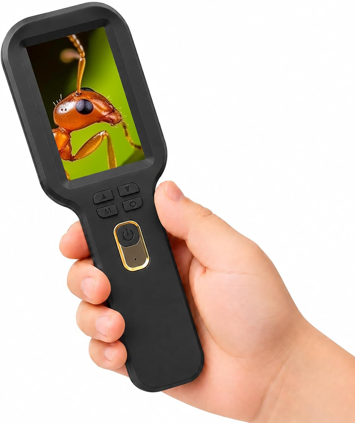 Lupa de Microscopio para Niños con Enfoque Automático y Cámara, 500x, Regalo STEM para Edades de 4 a 12 años