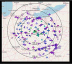 Signalplus Antena de fibra de vidrio de 1090MHz ADS-B Antena-Omni 12dbi 45 pulgadas con cable SMA de 32.8 pies para aviación