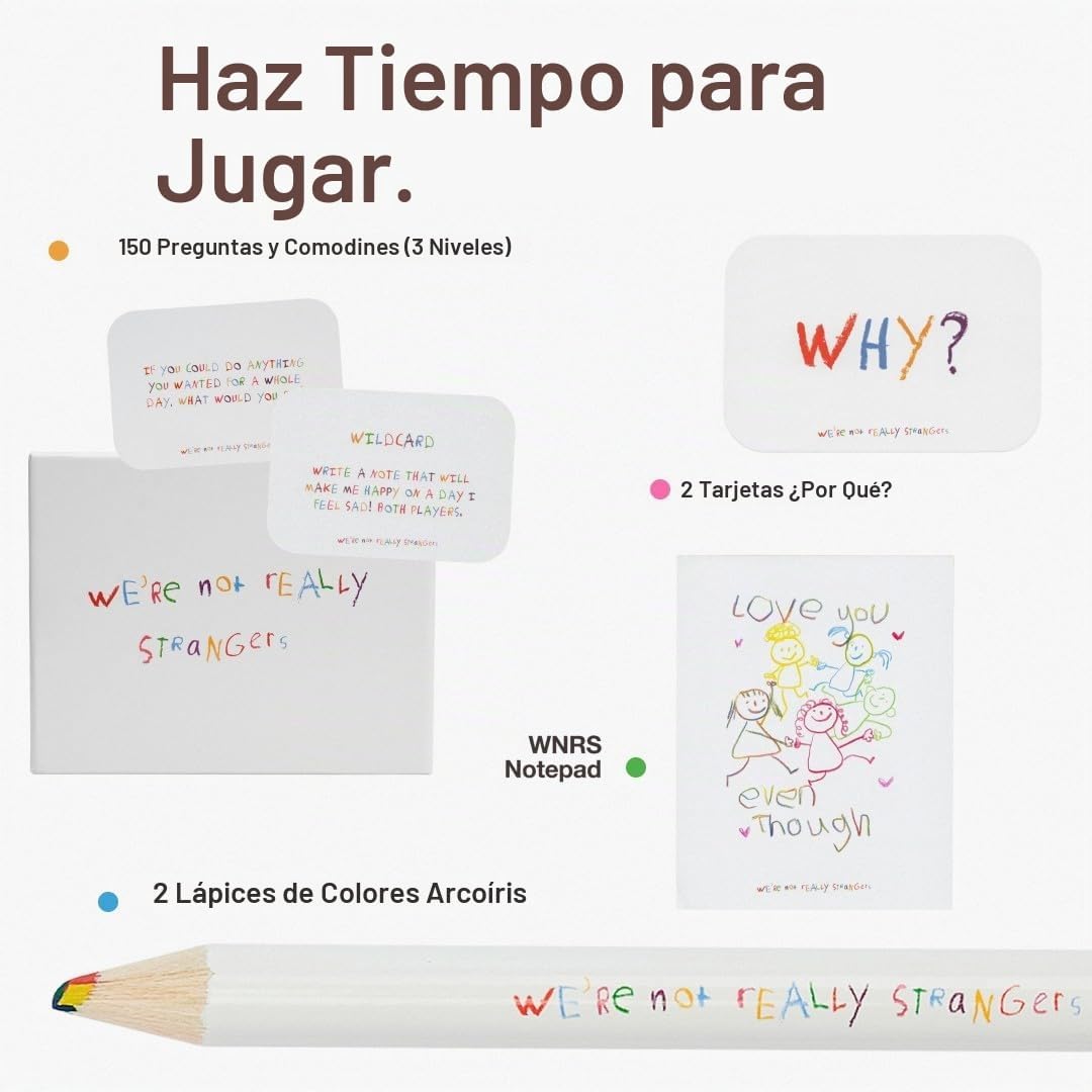 WE'RE NOT REALLY STRANGERS Edición para niños, juegos de cartas de