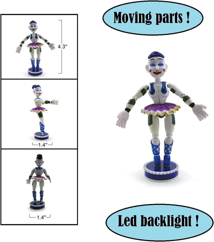Toysvill FNAF Figuras de acción Sister Location (juego de 5 piezas)...
