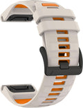 Correa deportiva suave y resistente para Garmin Fenix 5/Fenix 6/Fenix 7 de 0.866 in - QuickFit 22 correas de reloj para Garmin Fenix 8 1.850 in/Fenix 5 Plus/Fenix 6 Pro/Fenix 7 Pro Sapphire