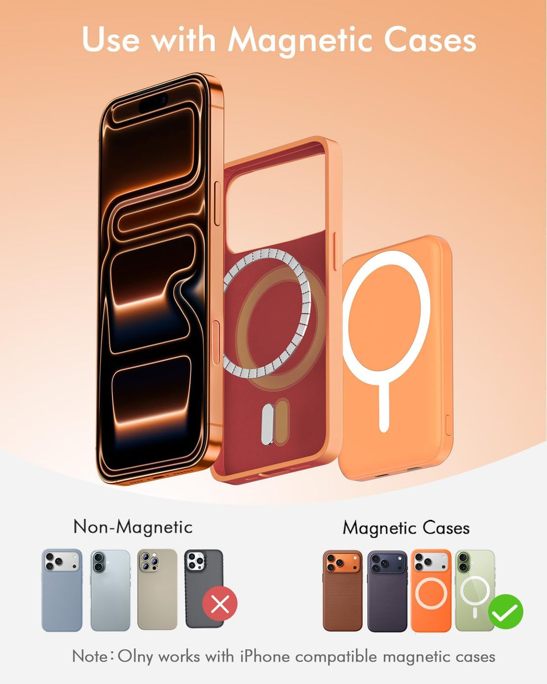 podoru - Paquete de batería magnética de 5000 mAh, banco de energía...