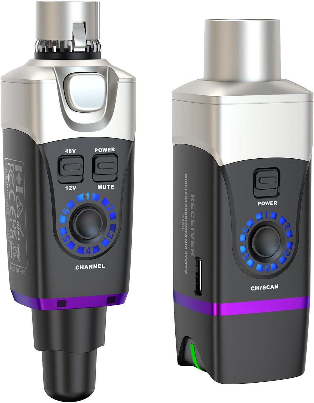Xvive U35 Sistema Inalámbrico de Micrófono Dinámico con Transmisor...
