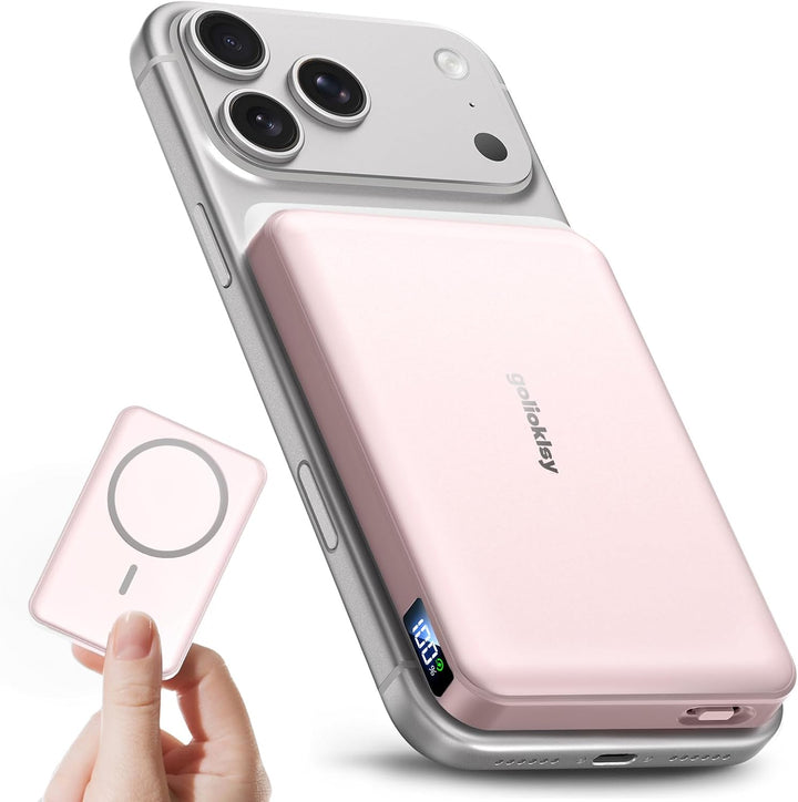 golioklsy para Magsafe Cargador Portátil, Batería Externa de 10000...