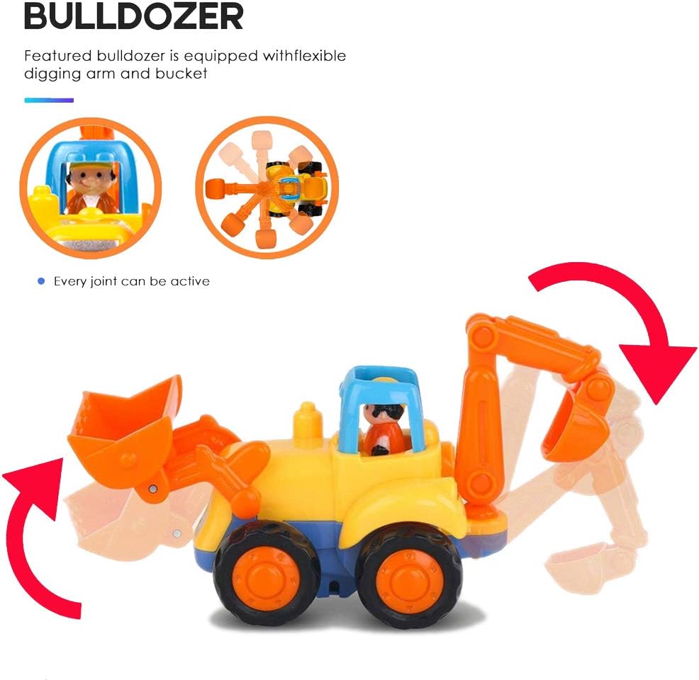 Coches impulsados por fricción camiones de construcción