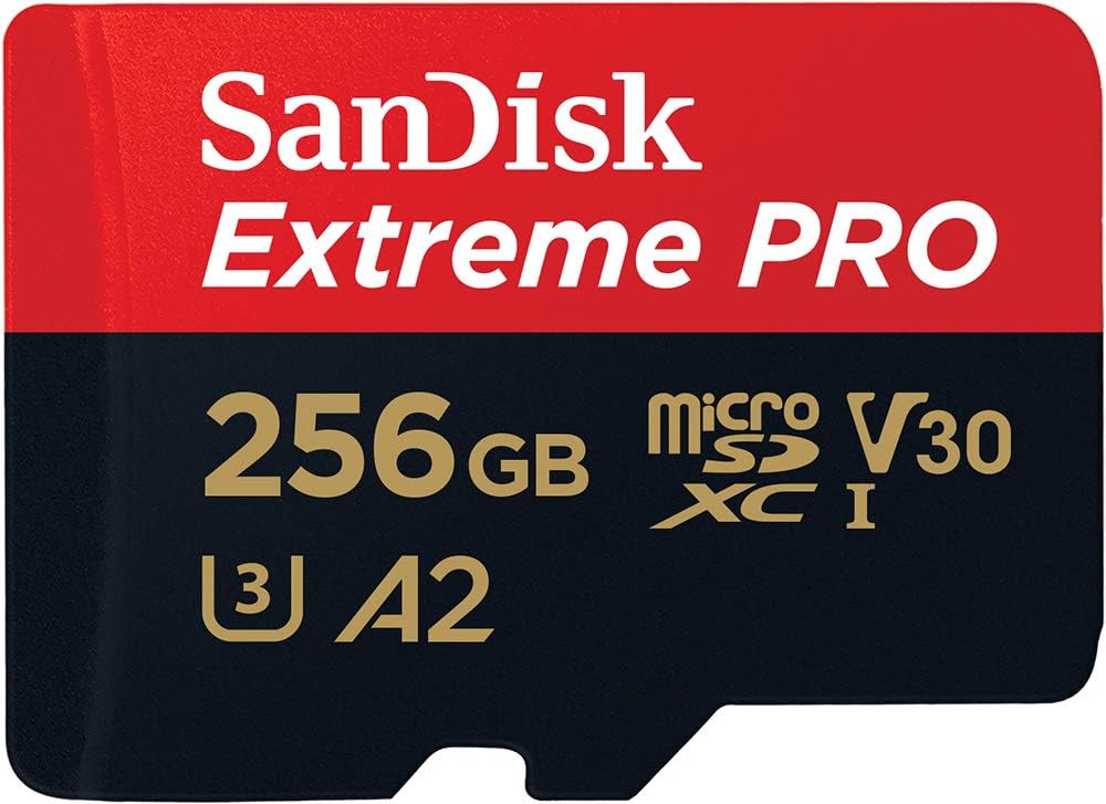 SanDisk Tarjeta Extreme PRO microSD UHS-I de 256 GB con