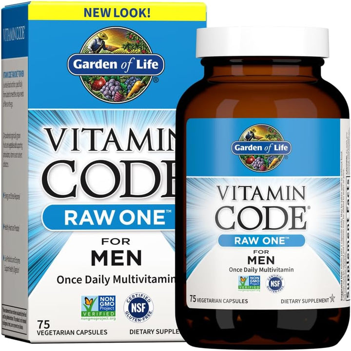 Garden of Life Multivitamínico para hombres, Vitamin Code Raw One -...