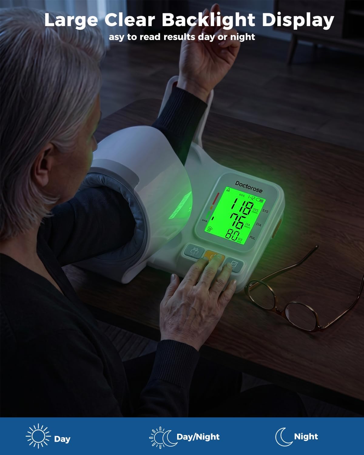 Monitor de presión arterial del brazo superior, monitor