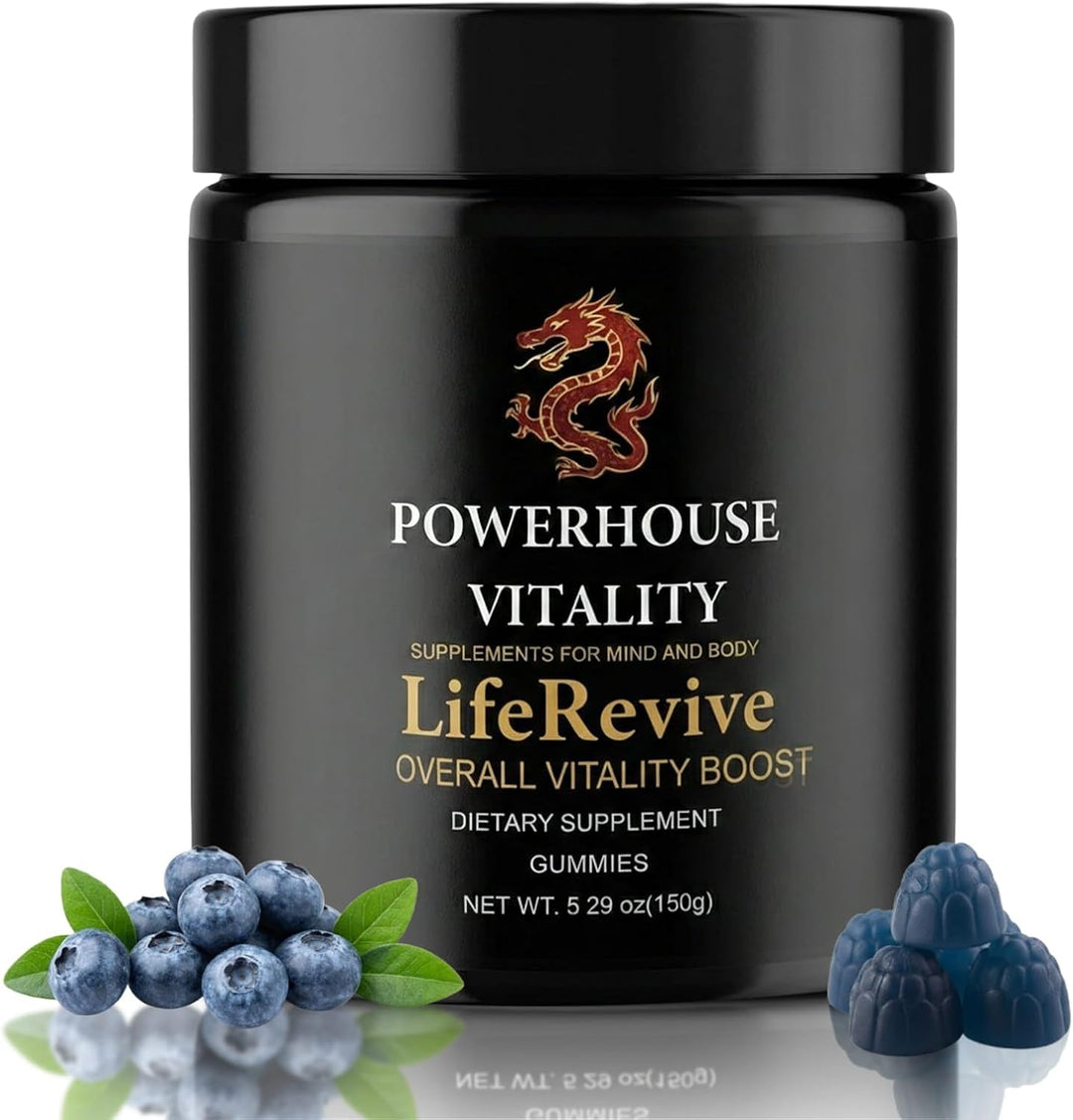 Powerhouse Vitality LifeRevive - Gomitas diarias de vitalidad para...