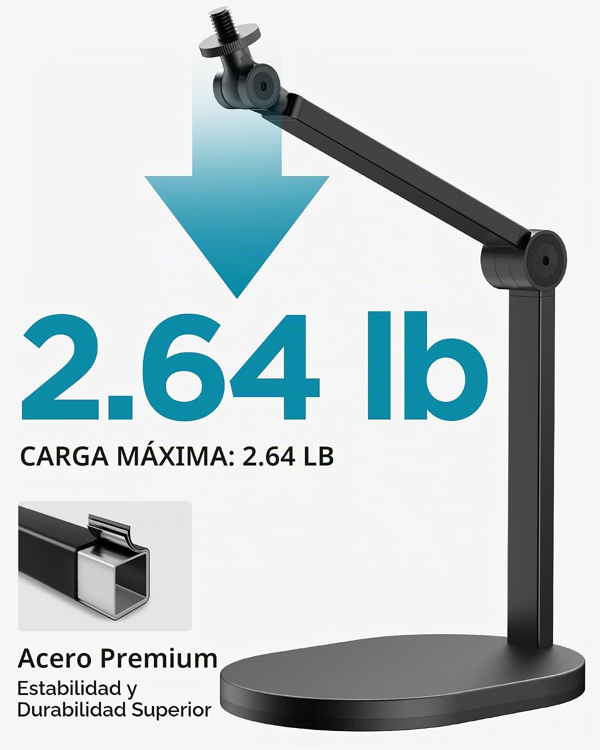 InnoGear Soporte de micrófono de escritorio Carga máxima 2.64 lb Soporte de