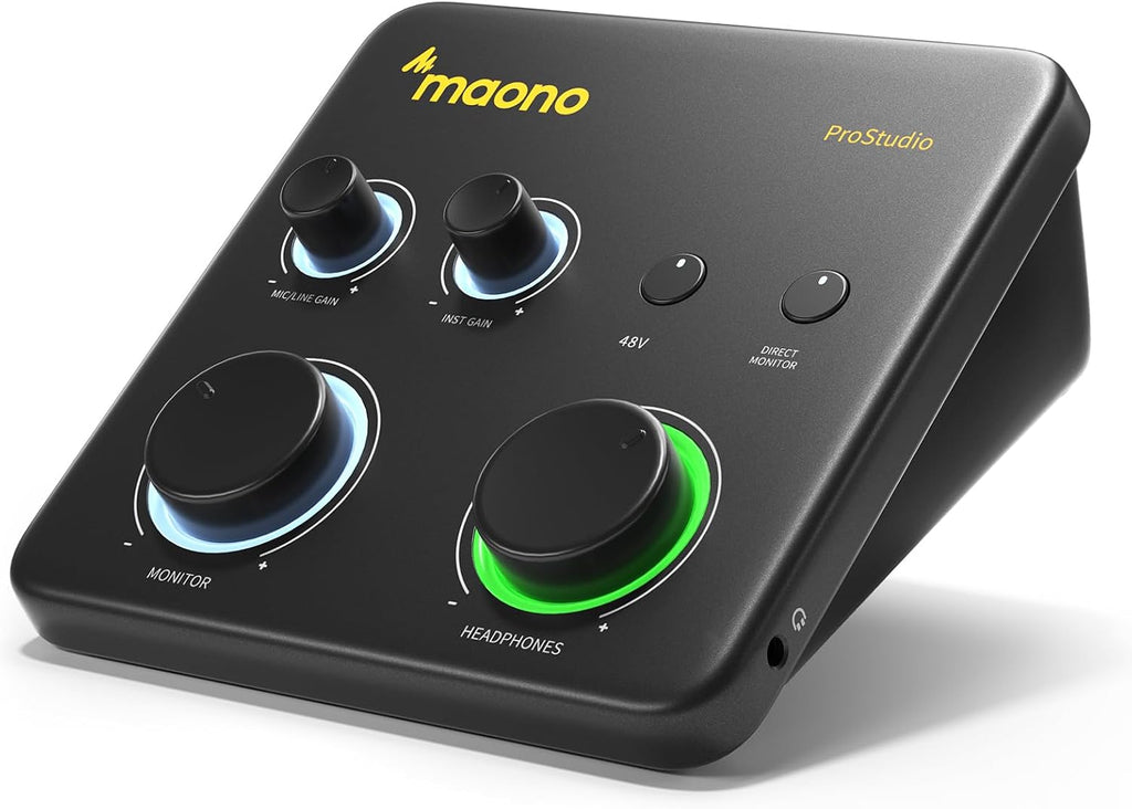 MAONO PS22 Lite Interfaz de Audio USB para PC para Guitarra y Voces en Streaming