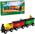 BRIO World - 33722 Safari Train - Juego de tren de juguete interactivo para niños de 3 años en adelante - Respetuoso con el medio ambiente - Carros de motor y animales incluidos