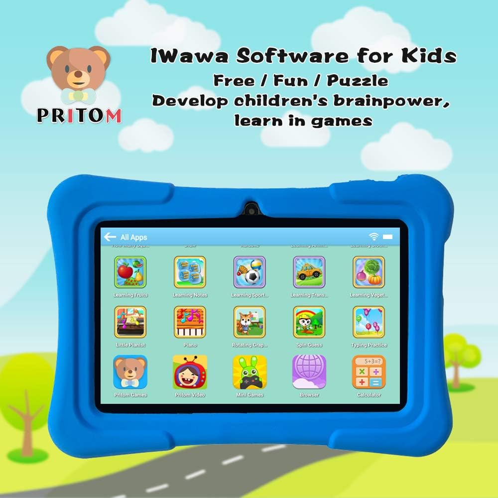PRITOM Tabletas para niños de 7 pulgadas, Tablet Android 13 para ni...